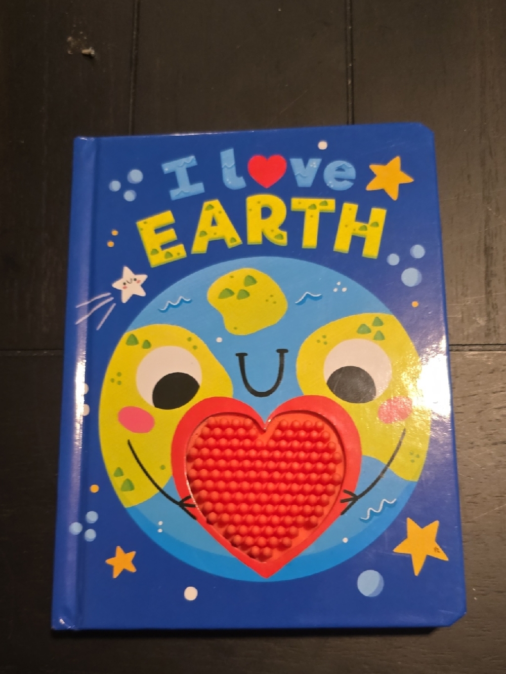 Kids Board Book with Red Heart Fidget Sensory Book